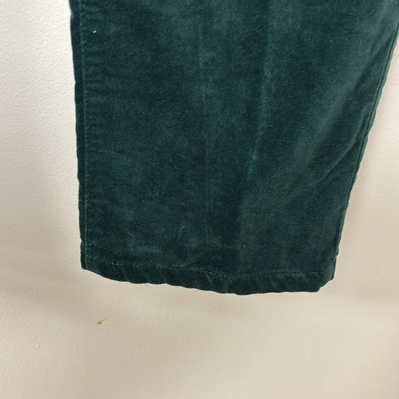 Talbots Green Velveteen Slim Pants - Picture 5 of 8